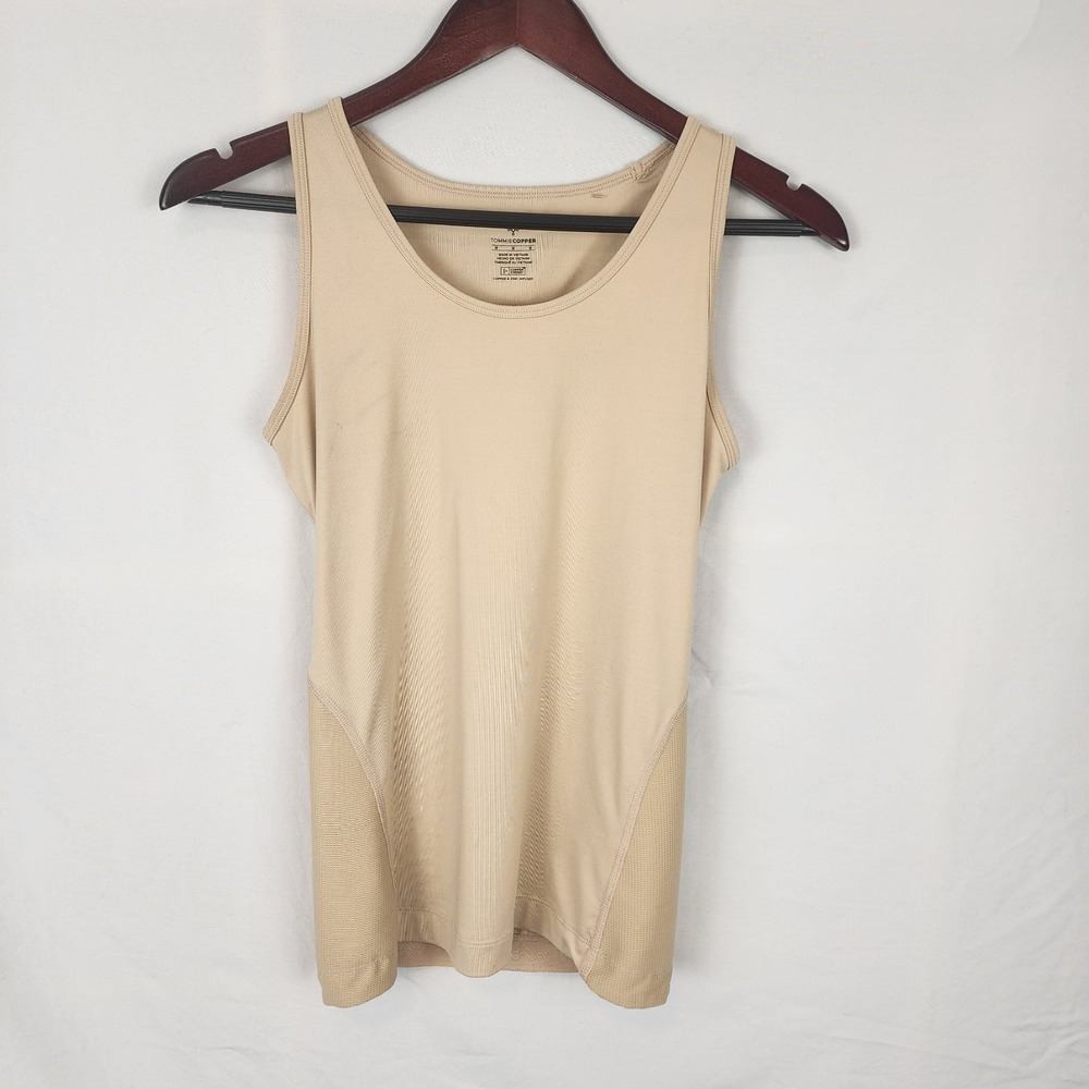 Tommie Copper‎ Lower Back Support Nude Beige Tank Top Women's Size Medium